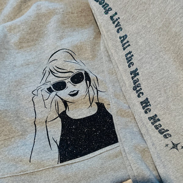 Taylor Swift Eras Movie Sweatsuit _ Sweatshirt and customizable sweatpants with lyrics