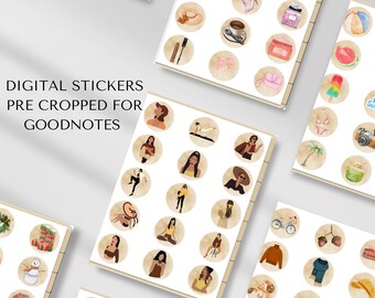 GoodNotes Stickers, Digital Stickers Book, Digital Planner Stickers, Digital Stickers, Watercolor Stickers, PNG Stickers.