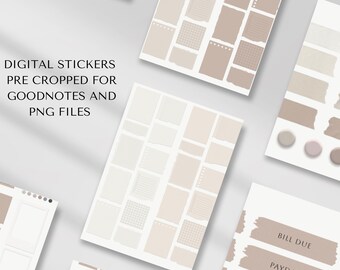 GoodNotes Stickers, Digital Stickers Book, Digital Planner Stickers, Digital Stickers, Watercolor Stickers, PNG Stickers.