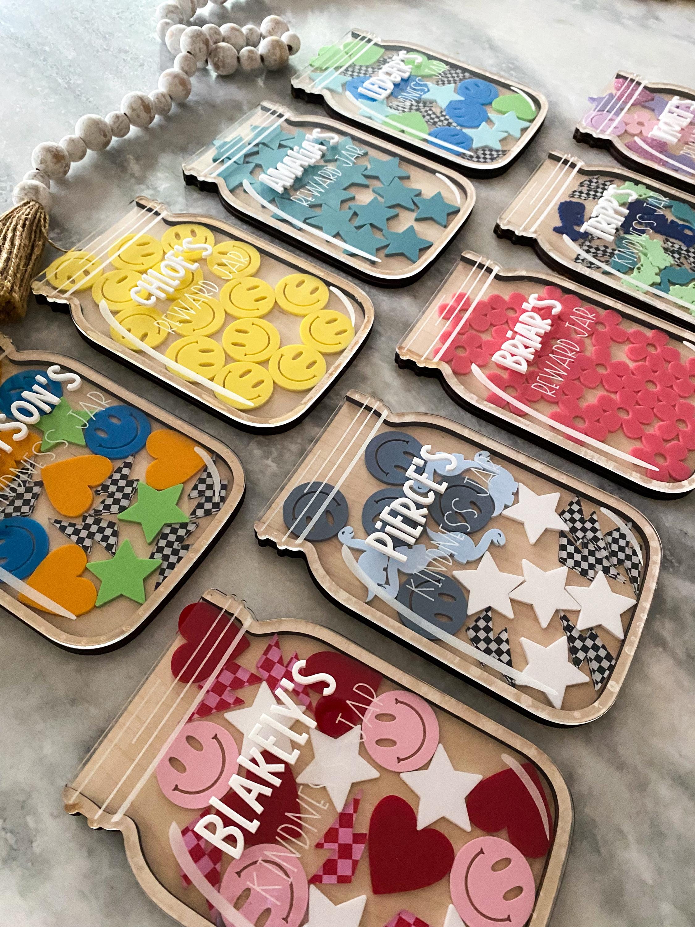 Kindness Jar Set | Reward Jar Set | Personalized Jar With Tokens ...