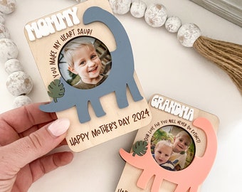 Mother's Day Photo Magnet | Mother's Day Gift | Wallet Size Photo Frame | Grandparent Gift | Mother's Day Keepsake | Fridge Photo Magnet