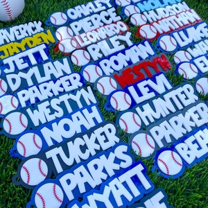 Custom Baseball Name Keychains | Baseball Keychains | Baseball ...