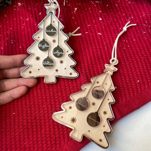 Weihnachtsbaum-Familie Ornament | Familie Andenken Ornament | Weihnachtsschmuck | Benutzerdefinierte Familie Ornament