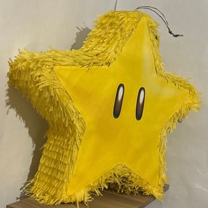 Star piñata 21&quot;×21&quot;×4&quot; Mario bros party supplies