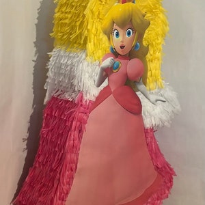 Princess Peach pinata! 28”x15”x4” Super Mario party supplies