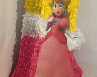 Princess Peach pinata! 28”x15”x4” Super Mario party supplies