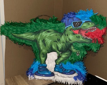 Dinosaur pinata 27”x 16” x4” T Rex Theme