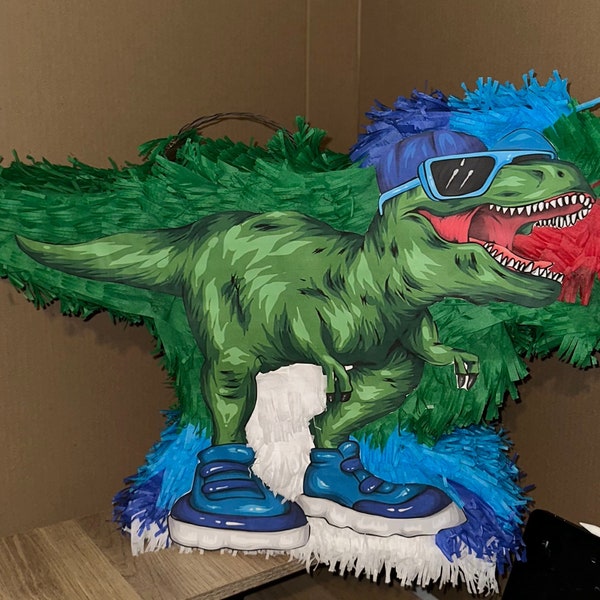 Dinosaur pinata 27”x 16” x4” T Rex Theme