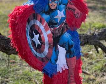Captain America Pinata! 27”x16”x4” Avengers Theme