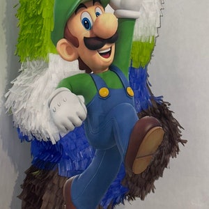 Luigi Pinata! 28”x15”x4” Super Mario bros party supplies