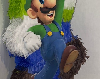 Luigi Pinata! 28”x15”x4” Super Mario bros party supplies