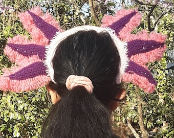 Gestricktes Axolotl-Stirnband Muster (DIGITAL)