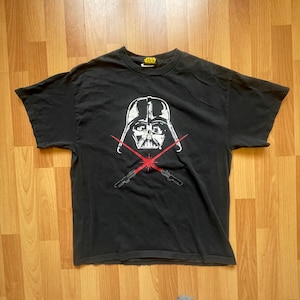Vintage Lucas Films Star Wars Darth Vader Black T shirt Size Large