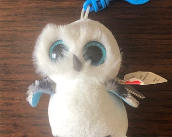 Ty Beanie Boos Spells the Snow Owl Keychain Plush Toy