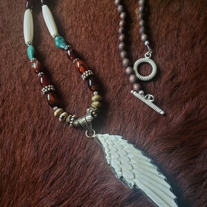 Boho necklace with pendant