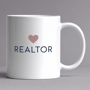Realtor Mug Fun Ceramic Coffee Cup for Agents Clients Housewarmings Closings  Great Real Estate Gift Idea