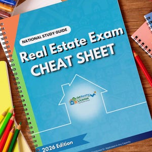 Hoja de referencia para el examen de bienes raíces / Más de 32 páginas / Descarga instantánea / Guía de estudio