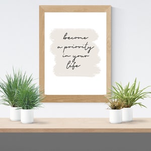 Digital Poster - become a priority in your life