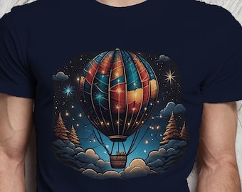 Hot Air Balloon Fiesta Shirt, Albuquerque Balloon Festival Shirt, New Mexico Tourists Tshirt, Vintage Vacation Shirts, Balloons At Night Tee