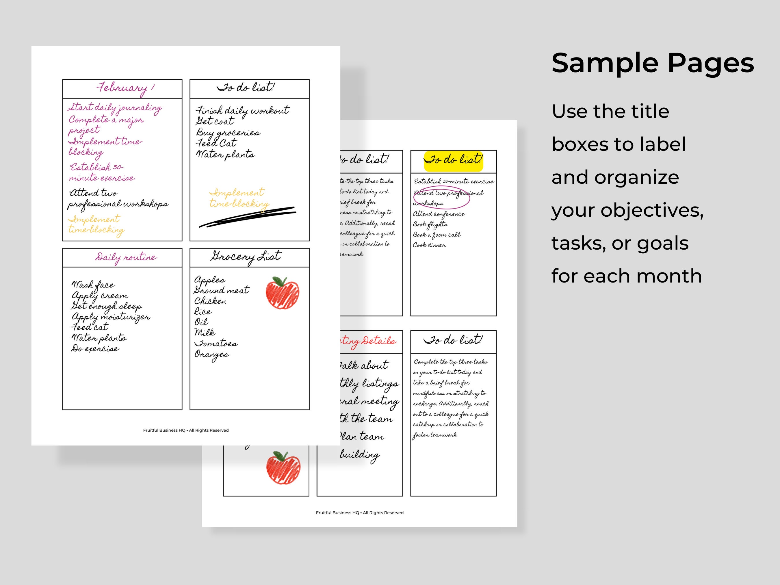MINIMALIST 13 Boxes Bundle Printable - Image 3