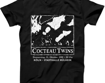 Cocteau Twins Köln Konzert 1990 Stadthalle Mulheim T Shirt Sweatshirt Hoodie T695