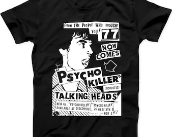 Talking Heads Psycho Killer Band Punk Rock Muziek Cadeau T-shirt T45
