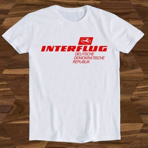 Interflug Logo DDR National Airline of East Germany Funny Gift Tee T-Shirt T508