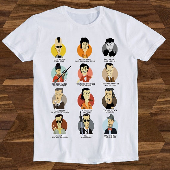 The Best of De Niro Movie Cut T Shirt Unisex Adult Mens Womens Gift Cool  Music Fashion Top Vintage Retro Tee T2298