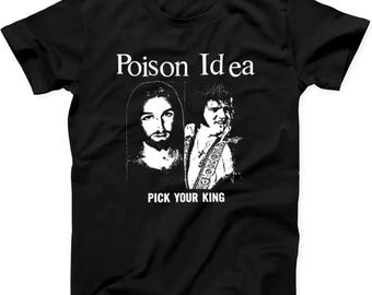 Giftidee Wählen Sie Ihren König Elvis Jesus Punk Geschenk T-Shirt T618