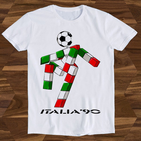 Italia 90 Logo WM Fußball Fußball Italien 1990 Bestseller T-Shirt Geschenk Unisex Top T-Shirt T1460