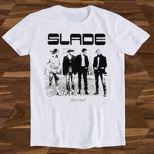 Slade Music Rock 70s Best Seller  Gamer T Shirt Gift Mens Womens Unisex Cartoon Anime Top Tee  T1441