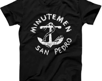 Minutemen Anchor San Pedro punkrock cadeau-T-shirt T41