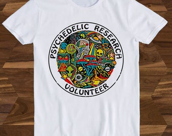 Psychedelic Research Volunteer Terence Mckenna Magic Mushroom Funny Gift Tee T-Shirt T285