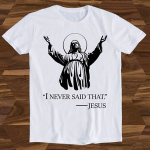 Jesus I Never Said That Christmas Sunset Best Seller T Shirt Gift Unisex Top Tee  T1069