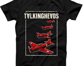 Talking Heads Plane Exclusieve punkrockmuziek Grappig cadeau T-shirt T674