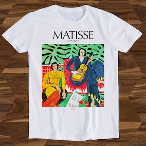 Matisse Aesthetic La Musique Painting Art Best Seller T Shirt Gift Unisex Top Tee  T2649