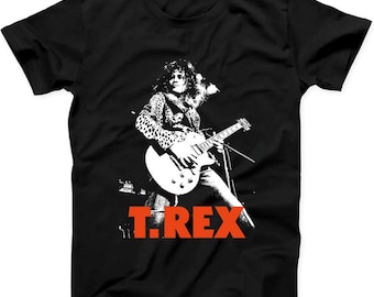 T.Rex Rock Band Marc Bolan Muziek Trex Bestseller Gift T-shirt Zwart T-shirt T54