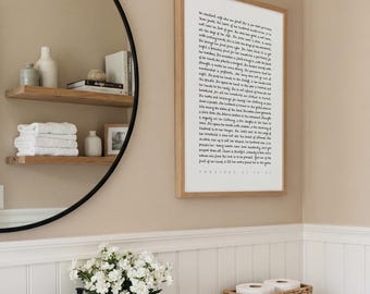 Proverbs 31:10-31 Woman Print - Handwritten Bible Verse Wall Art