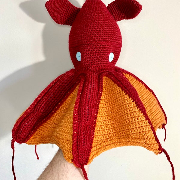 Vampire Squid Amigurumi Crochet Pattern | PDF Download