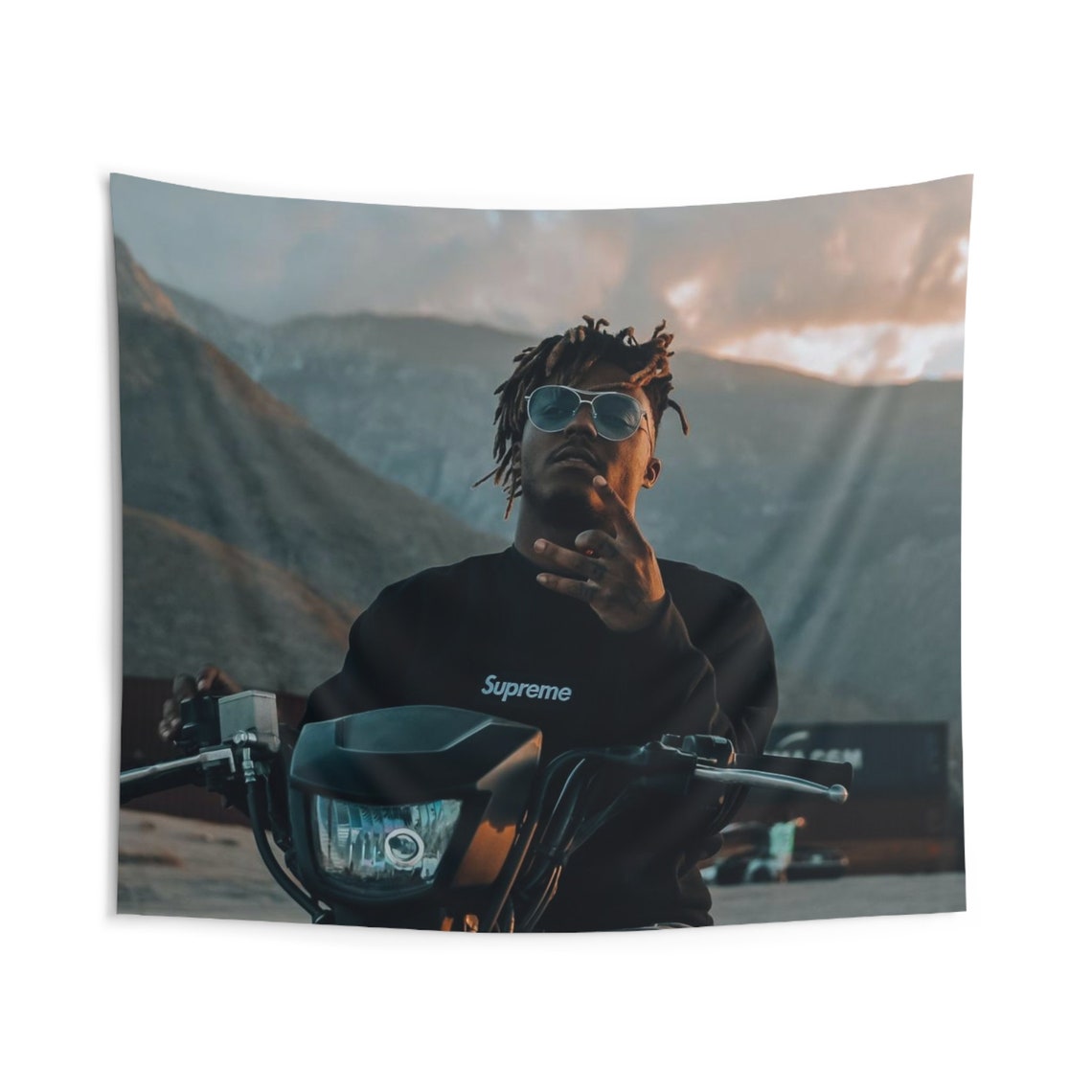 Juice WRLD 999 Iconic Photo Indoor Wall Tapestry Etsy Canada