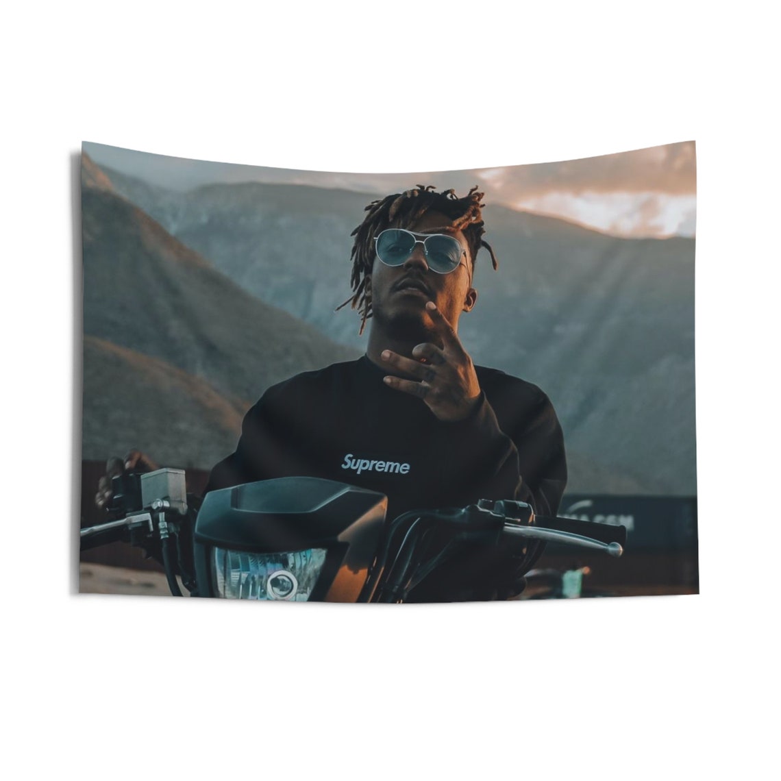 Juice WRLD 999 Iconic Photo Indoor Wall Tapestry Etsy Canada