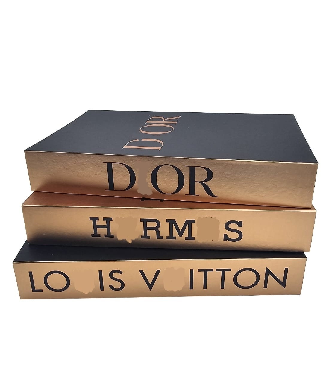 Fashion Inspired Decorative Books - Hardcover Fake Decorative Books for Coffee Table/Shelves with No Pages - Lightweight Aesthetic Book Display