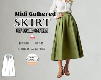 スカート Mel gather skirt AM1481 ANDMARY】Mel gather skirt