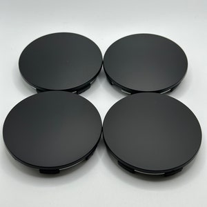 65mm Matte Black Color 4 pcs Car Wheel Center Caps, Universal Center Wheel Caps, No Logo Wheel Caps