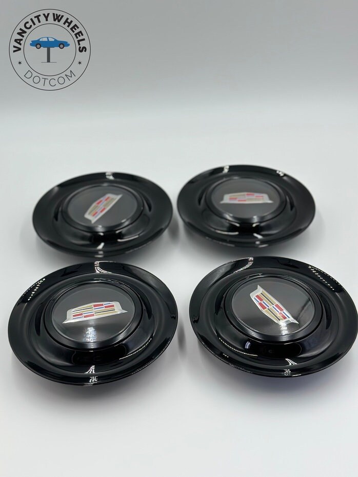 Cadillac Floating Caps Black Floating Wheel Center Caps for Etsy