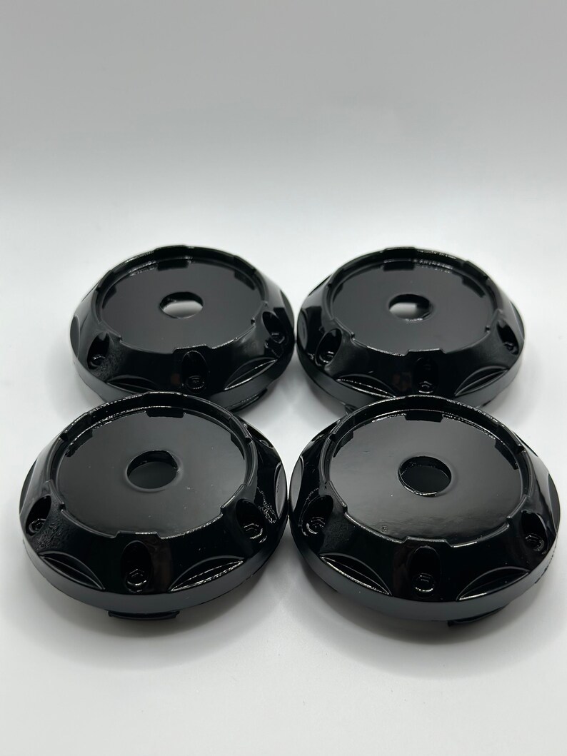 64mm Gloss Black Color 4 Pcs Car Wheel Center Caps, Universal Center