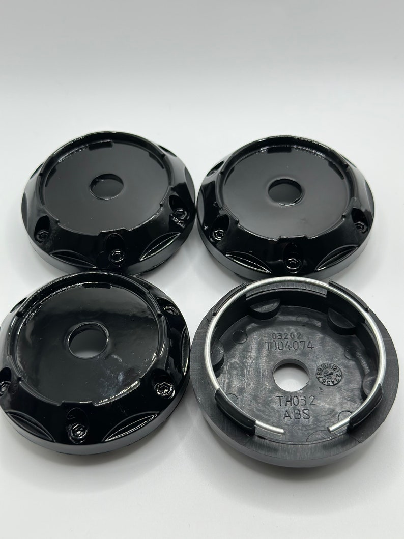 64mm Gloss Black Color 4 Pcs Car Wheel Center Caps, Universal Center