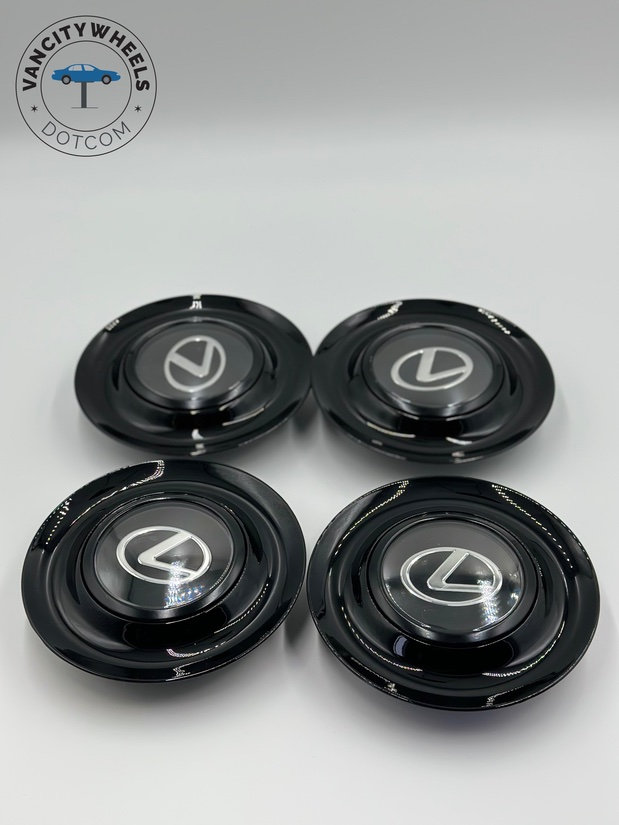 Buy Lexus Floating Caps in Black Black Floating Wheel Center Caps