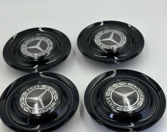 Mercedes benz 2024 black center caps