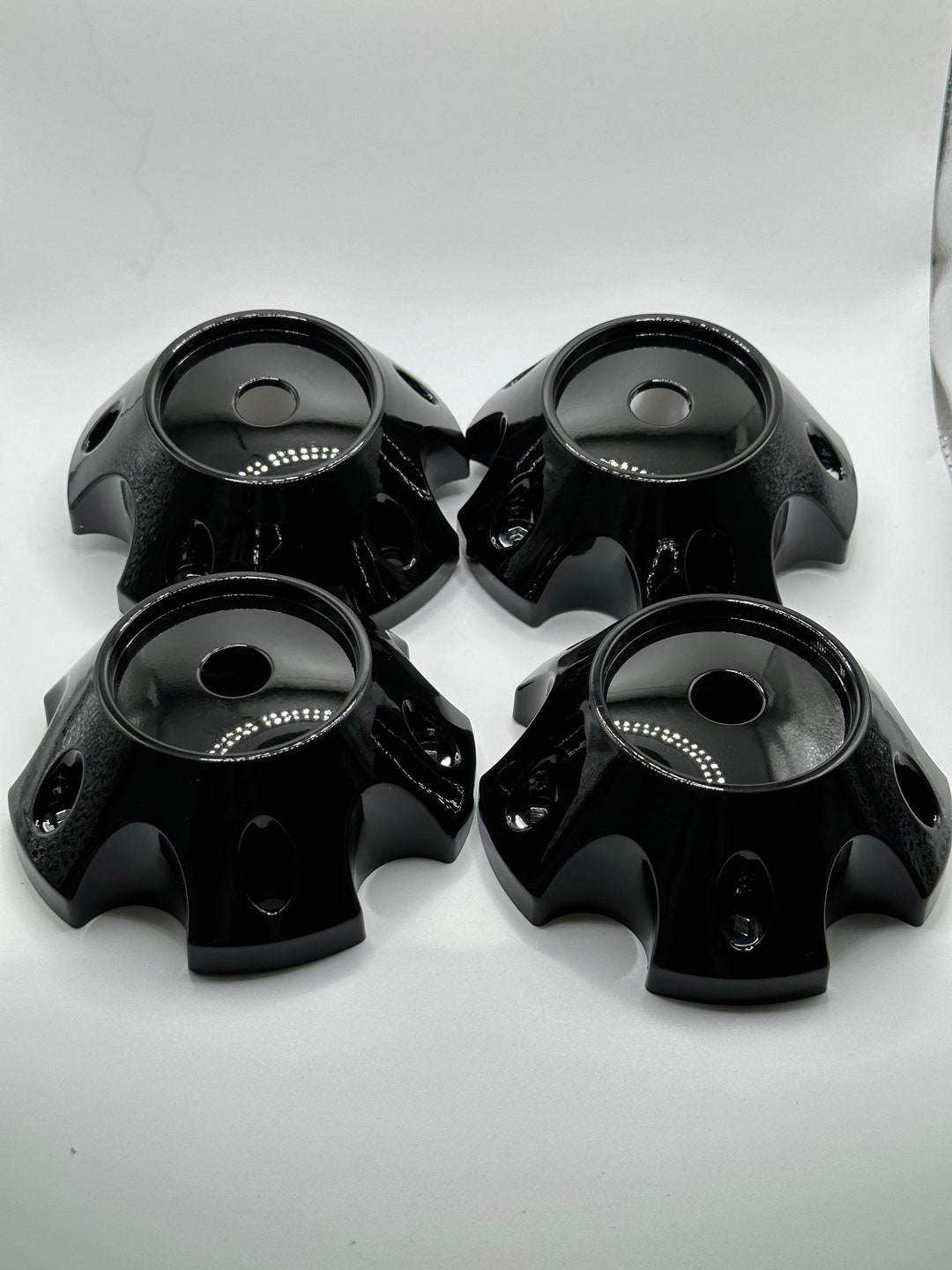 114mm Gloss Black Color 4 Pcs Car Wheel Center Caps, Universal Center